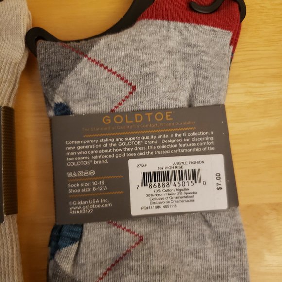 Gold Toe Socks for Men 3 Pairs - Picture 8 of 8